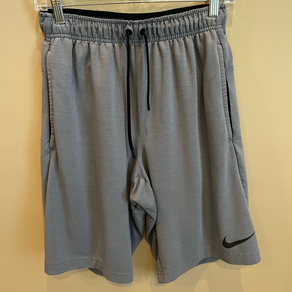 TWO pairs of Nike Gray Athletic Shorts with Elastic Waistband!